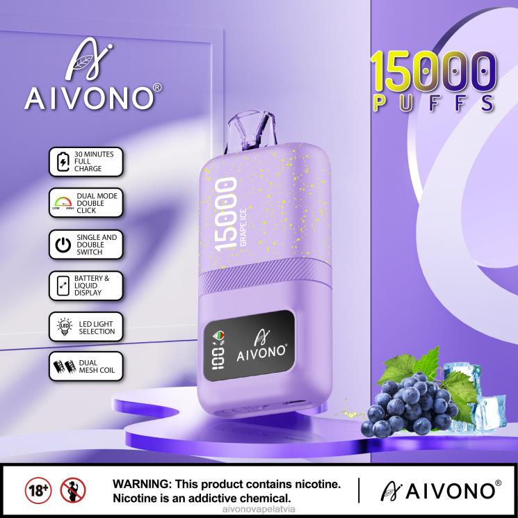 Aivono Latvia - Aivono AIM magic 15 000 vīnogu ledus 4V8XV60